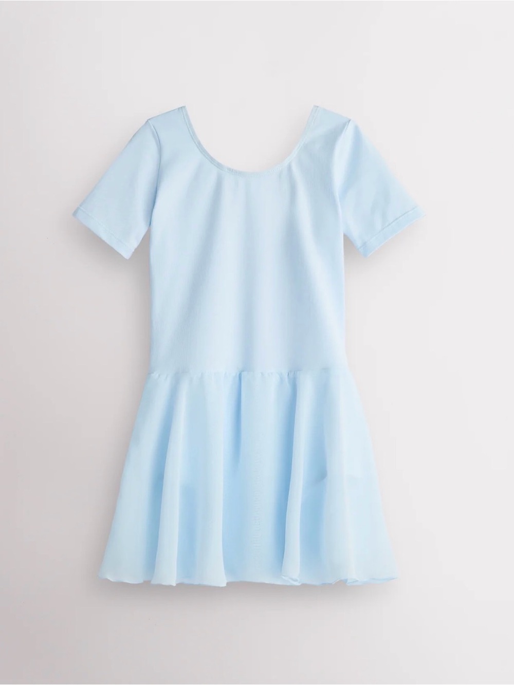 Elle Baby Blue Short Sleeve Peplum Dress